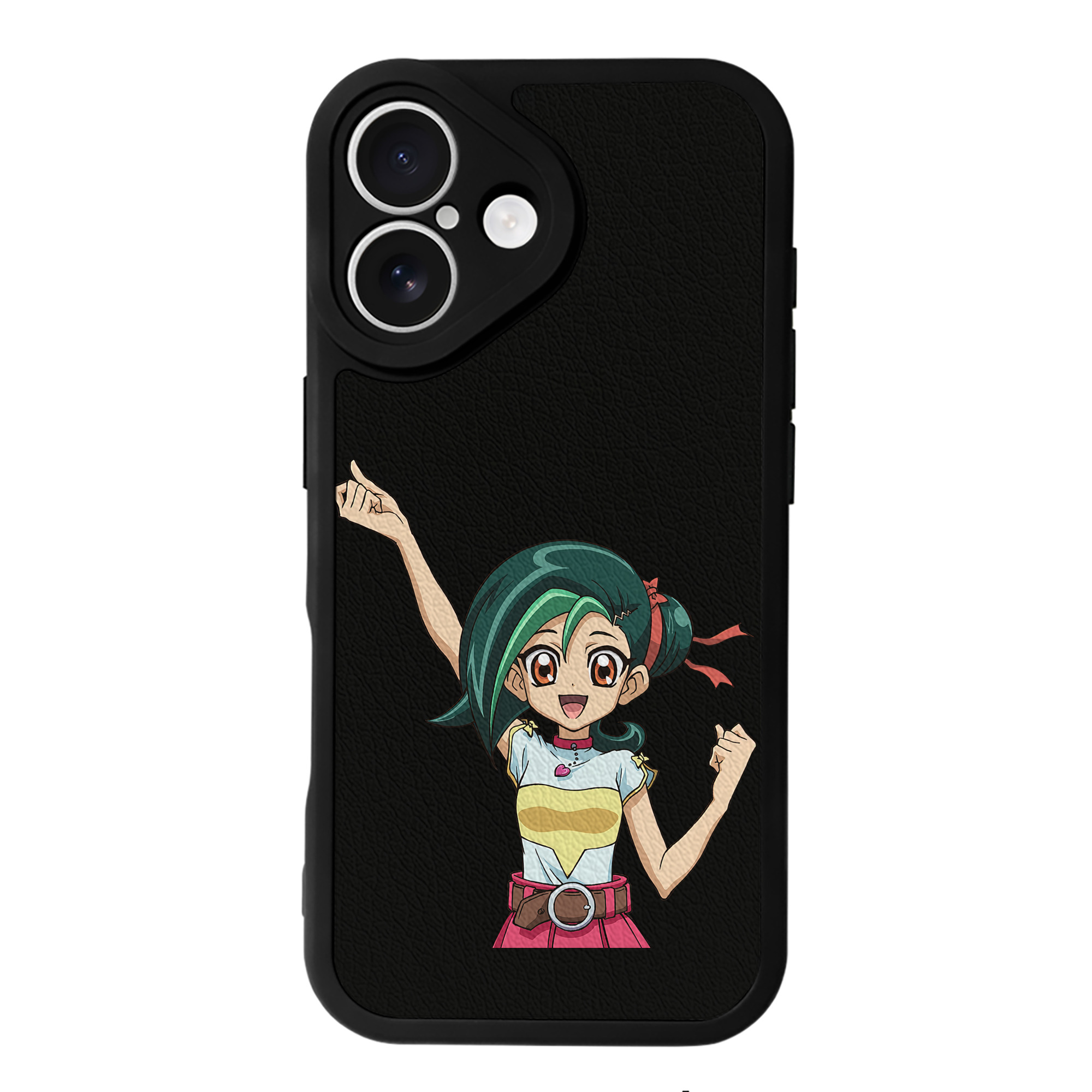 （画像用） 遊☆戯☆王 Yu-Gi-Oh! 【iPhone 16シリーズ対応】シリコンスマホケース（レザー調） 材質：シリコン